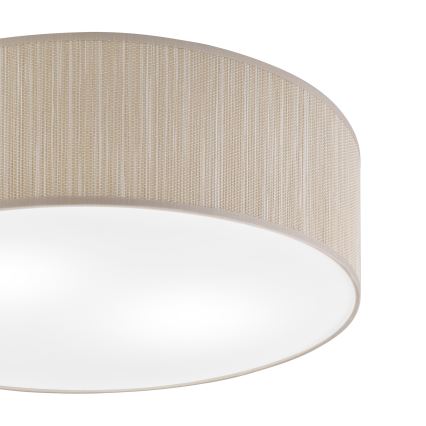 Candeeiro de tecto SIRJA 2xE27/15W/230V Ø 45 cm bege