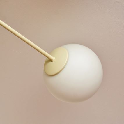 Candeeiro de tecto sobreposto MOON 4xE27/15W/230V creme