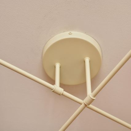 Candeeiro de tecto sobreposto MOON 4xE27/15W/230V creme