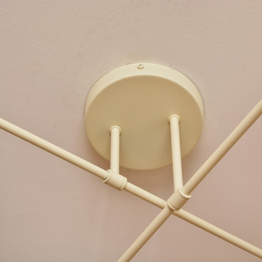 Candeeiro de tecto sobreposto MOON 4xE27/15W/230V creme