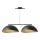 Candeeiro de teto com cabo SOLAR 2xE27/60W/230V preto