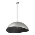 Candeeiro de teto com cabo SOLARIS 1xE27/60W/230V diâmetro 48 cm prata/preto