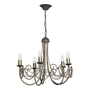 Candeeiro de teto com corrente PALACE 5xE14/60W/230V