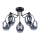 Candeeiro de teto com haste FILLAN 5xE27/60W/230V preto