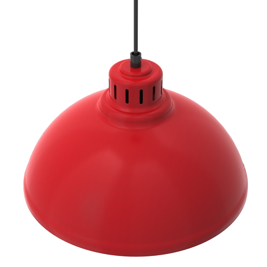 Candeeiro de teto suspenso SVEN 1xE27/15W/230V vermelho