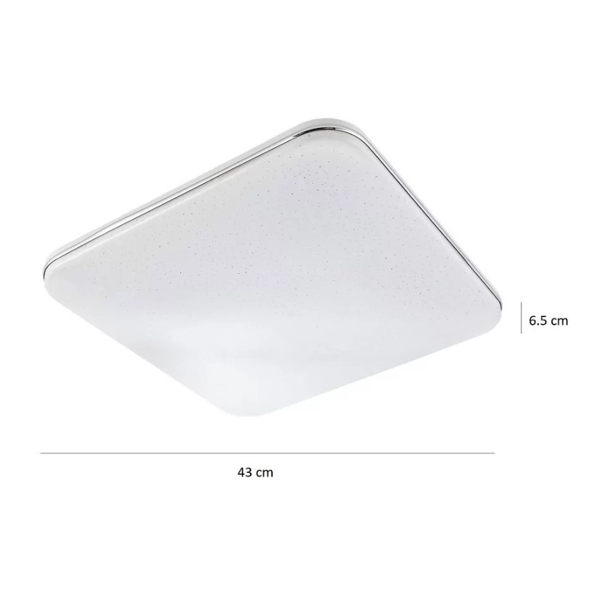 Candeeiro de teto fosco LED SYRIUS com comando LED/72W/230V