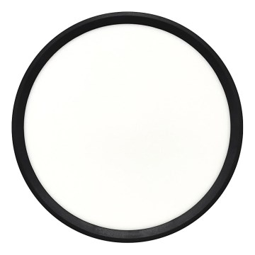 Candeeiro de teto LED/24W/230V 3000/4000/6500K Ø 30 cm preto