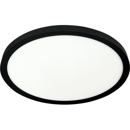 Candeeiro de teto LED/24W/230V 3000/4000/6500K Ø 30 cm preto