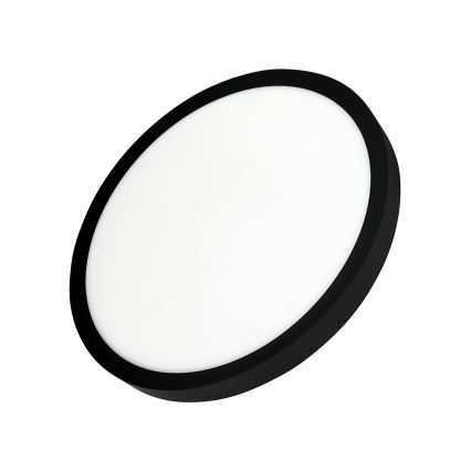 Candeeiro de teto LED/24W/230V 3000/4000/6500K Ø 30 cm preto