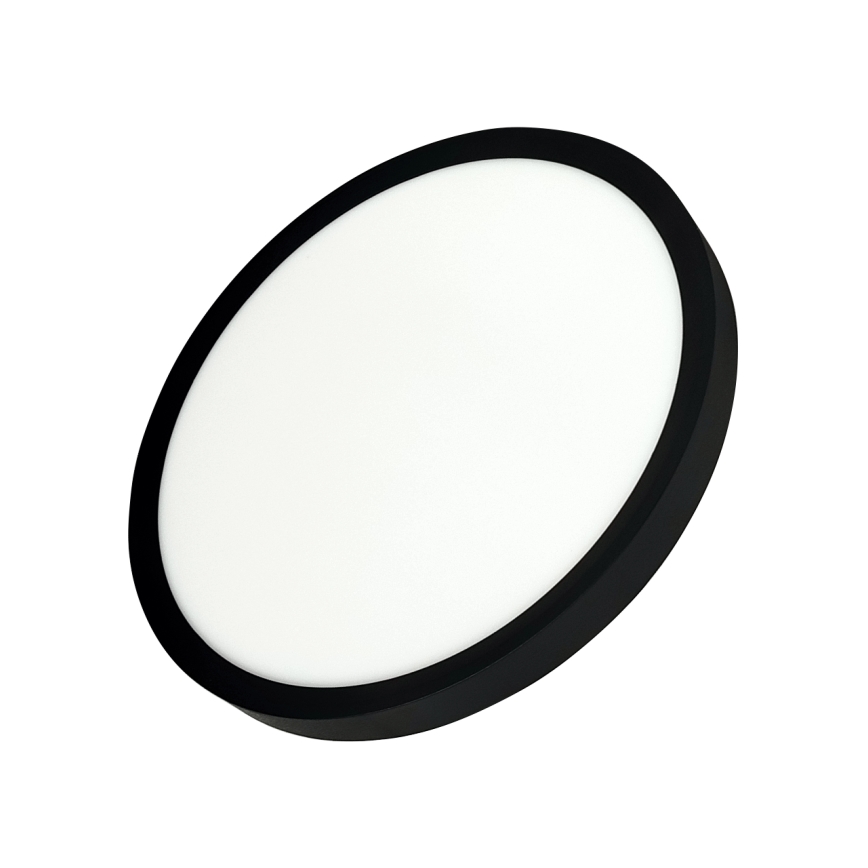 Candeeiro de teto LED/24W/230V 3000/4000/6500K Ø 30 cm preto
