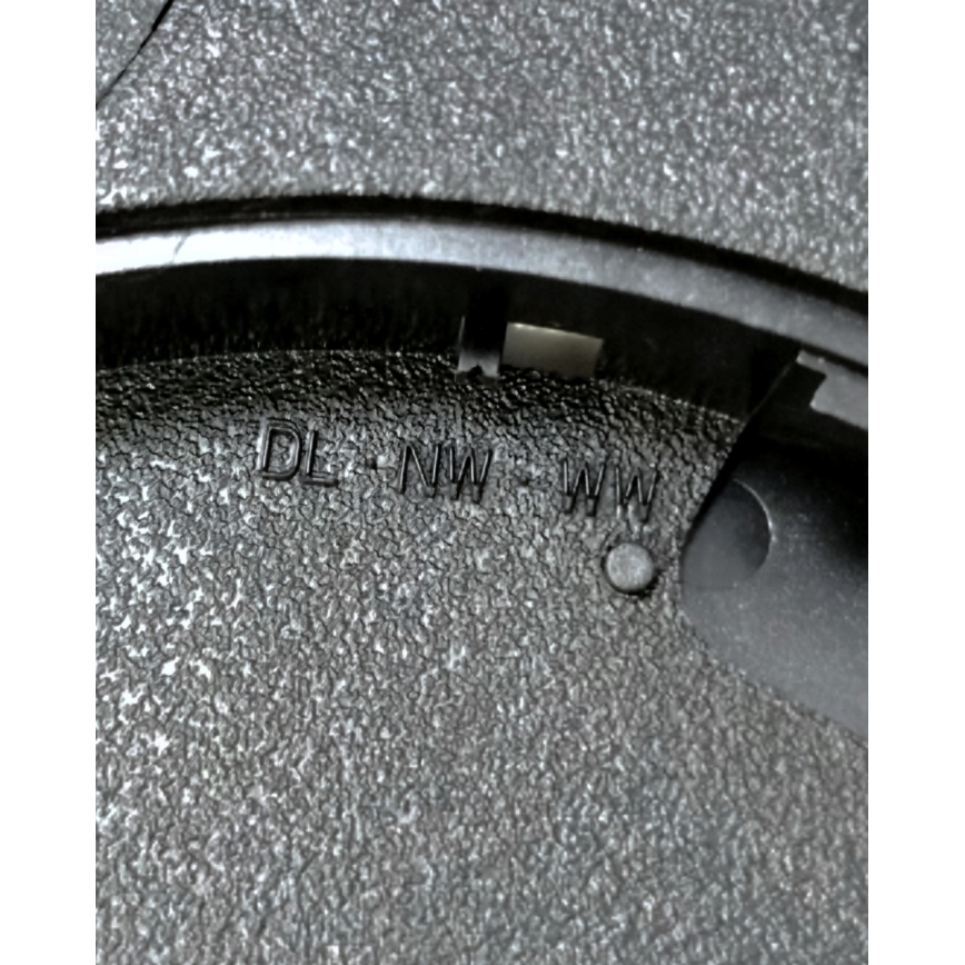 Candeeiro de teto LED/24W/230V 3000/4000/6500K Ø 30 cm preto