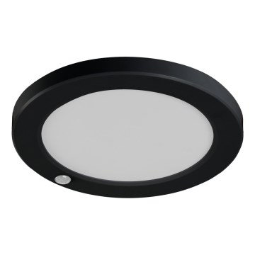Candeeiro de teto LED com sensor de movimento 2em1 ERGA LED/17W/230V 3000/4000/6500K preto