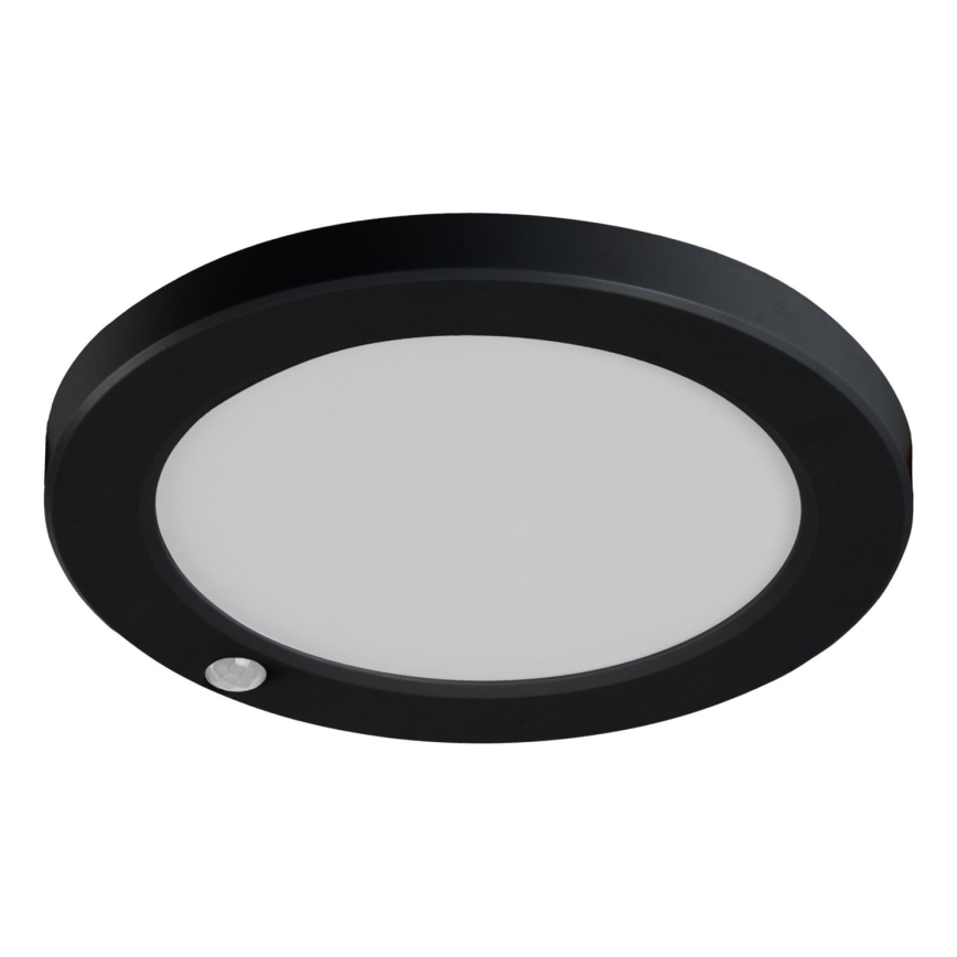 Candeeiro de teto LED com sensor de movimento 2em1 ERGA LED/17W/230V 3000/4000/6500K preto