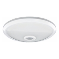 Candeeiro de teto LED com sensor de movimento e crepuscular, LED/12W/230V, Ø 29 cm, branco