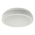 Candeeiro de teto LED com sensor de movimento LED/20W/230V 3000/4000/6500K Ø 230 cm IP54 cinzento