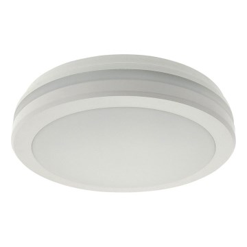 Candeeiro de teto LED com sensor de movimento LED/20W/230V 3000/4000/6500K Ø 230 cm IP54 cinzento