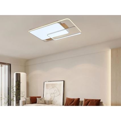 Candeeiro de teto LED dimerizável LED/280W/230V 3000-6500K + comando remoto