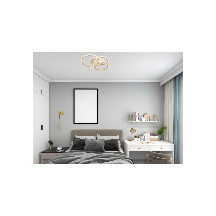 Candeeiro de teto LED dimerizável LED/90W/230V 3000-6500K + comando remoto