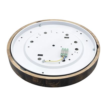 Candeeiro de teto LED OAK SLIM LED/36W/230V 4000K, Ø 37 cm, carvalho/castanho-escuro