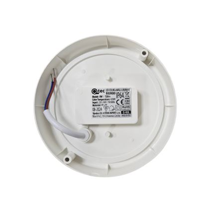 Candeeiro de teto LED para exterior LED/8W/230V 4200K Ø 14 cm IP64 branco