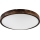 Candeeiro de teto OAK SLIM 3xE27/15W/230V Ø 47 cm carvalho/castanho escuro