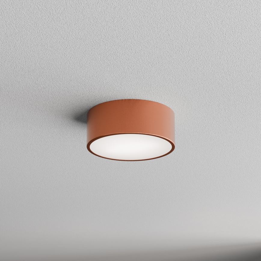 Candeeiro de teto para casa de banho com sensor CLEO — 1x E27, 24W, 230V, Ø 20 cm, IP54, acabamento cobre