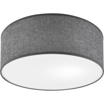 Candeeiro de teto SIRJA 1xE27/15W/230V Ø 35 cm cinzento