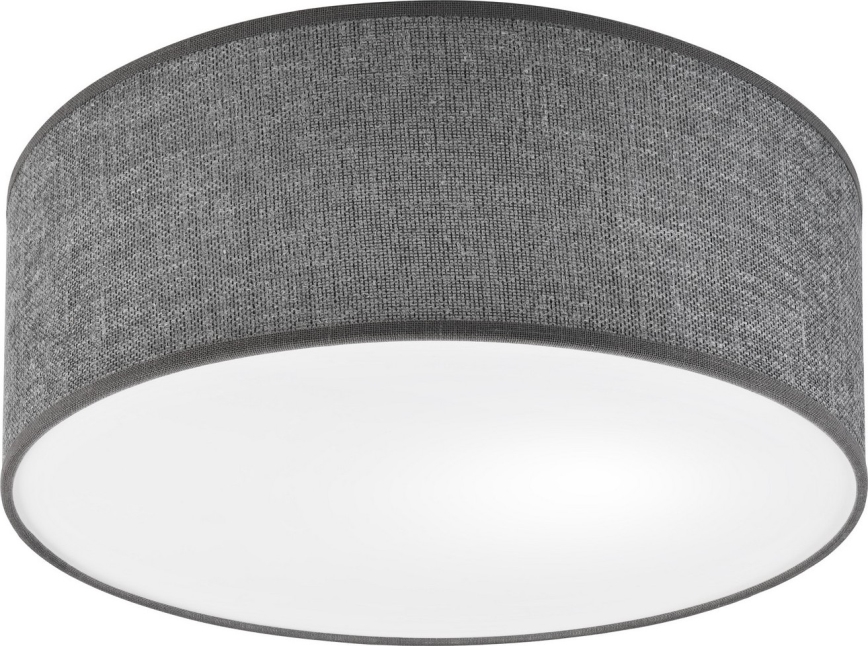 Candeeiro de teto SIRJA 1xE27/15W/230V Ø 35 cm cinzento