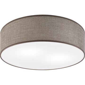 Candeeiro de teto SIRJA 2xE27/15W/230V, diâmetro 45 cm, castanho