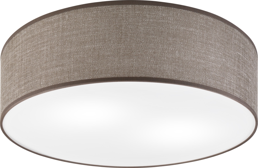 Candeeiro de teto SIRJA 2xE27/15W/230V, diâmetro 45 cm, castanho
