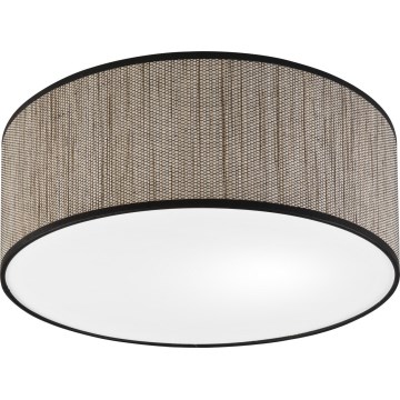 Candeeiro de teto SIRJA 2xE27/15W/230V Ø 35 cm castanho