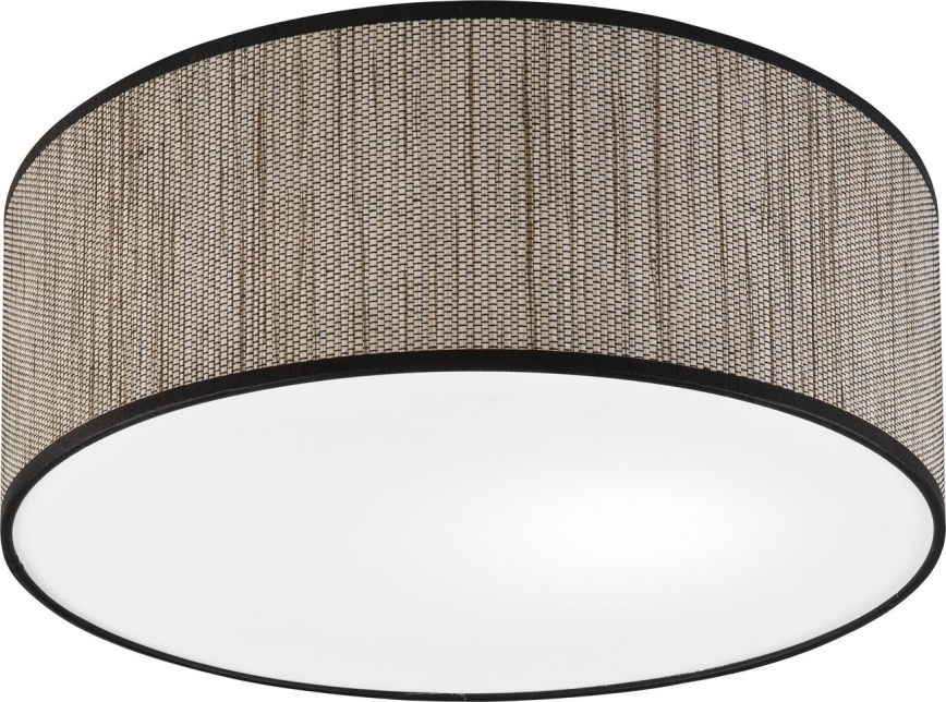 Candeeiro de teto SIRJA 2xE27/15W/230V Ø 35 cm castanho