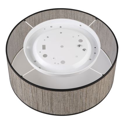 Candeeiro de teto SIRJA 2xE27/15W/230V Ø 35 cm castanho