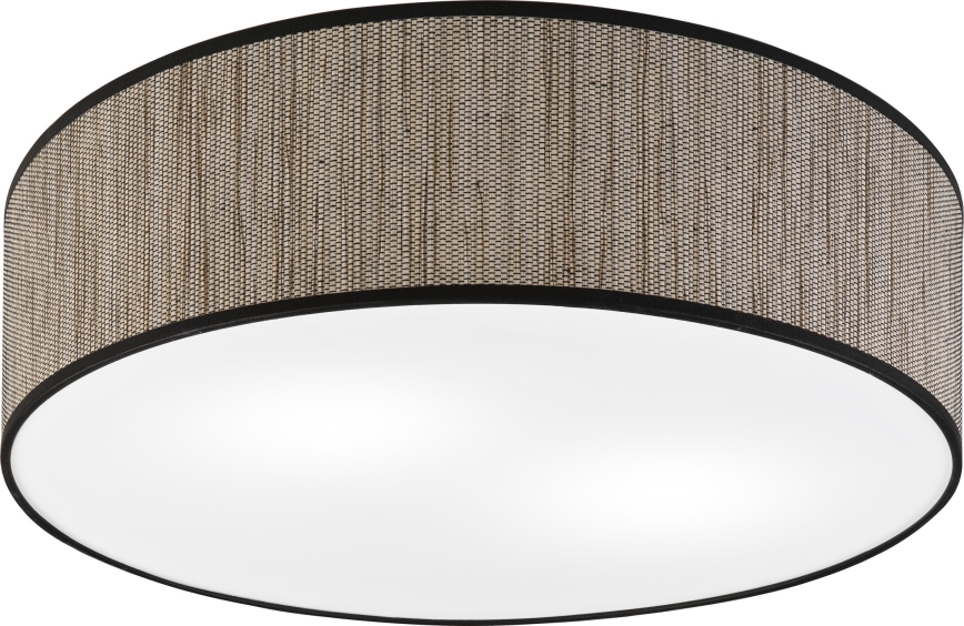 Candeeiro de teto SIRJA 2xE27/15W/230V Ø 45 cm castanho