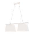 Candeeiro de teto suspenso AIDA 2xE27/60W/230V carvalho