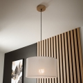 Candeeiro de teto suspenso ANTONIO 1xE27/60W/230V carvalho