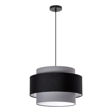 Candeeiro de teto suspenso com cabo 1xE27/60W/230V cinza