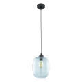 Candeeiro de teto suspenso ELIO 1xE27/15W/230V azul
