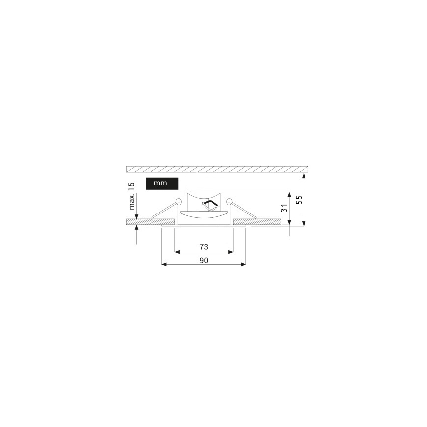 Candeeiro de teto suspenso LED EYE LED/5W/100-250V 3000K