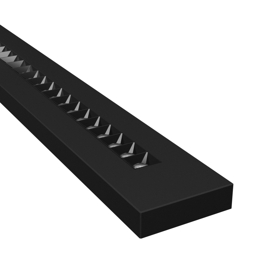 Candeeiro de teto suspenso PLANK LED/20/30/40W/230V 2700/4000/6000K CRI 90 preto