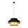 Candeeiro de teto suspenso PRETO GOLD 1xE27/60W/230V