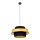 Candeeiro de teto suspenso PRETO GOLD 1xE27/60W/230V