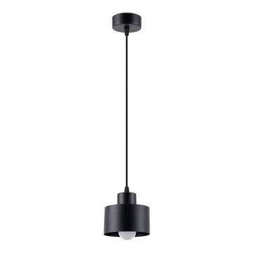 Candeeiro de teto suspenso SAVAR 1xE27/60W/230V preto