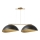 Candeeiro de teto suspenso SOLAR 2xE27/60W/230V dourado