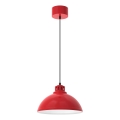 Candeeiro de teto suspenso SVEN 1xE27/15W/230V vermelho