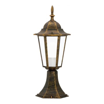 Candeeiro exterior 1xE27/20W/230V IP43 42,5 cm pátina