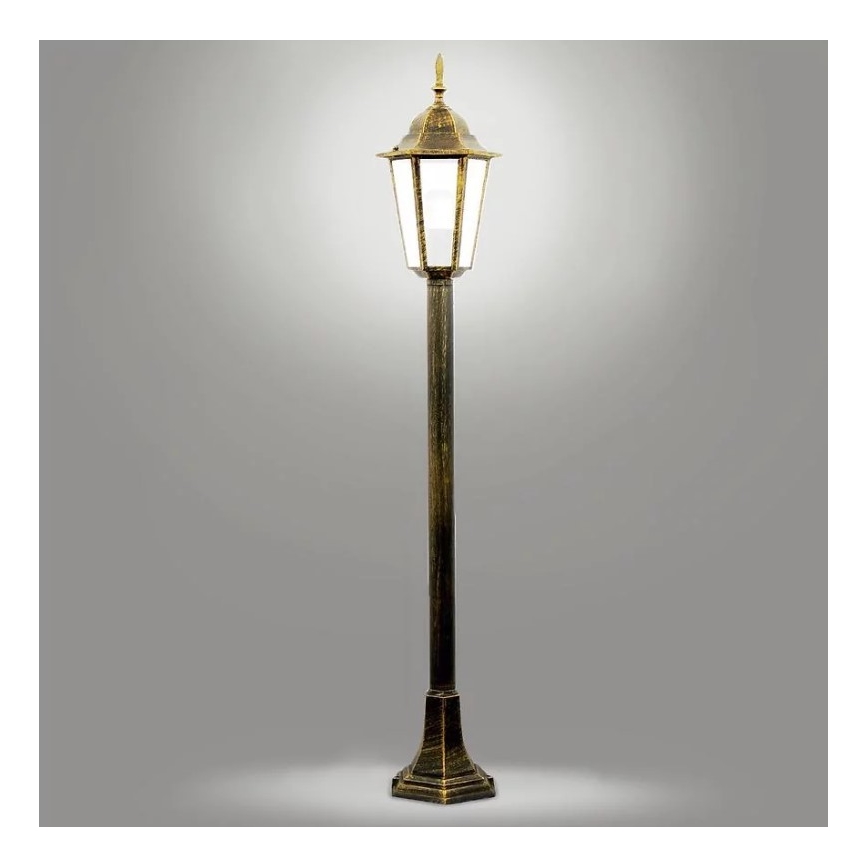 Candeeiro exterior 1xE27/20W/230V IP43 96,5 cm pátina