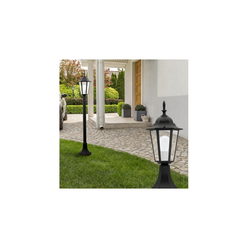 Candeeiro exterior 1xE27/20W/230V IP43 96,5 cm preto
