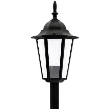 Candeeiro exterior 1xE27/20W/230V IP43 96,5 cm preto