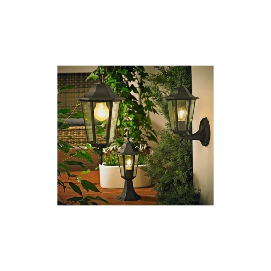 Candeeiro exterior 1xE27/20W/230V IP43 preto